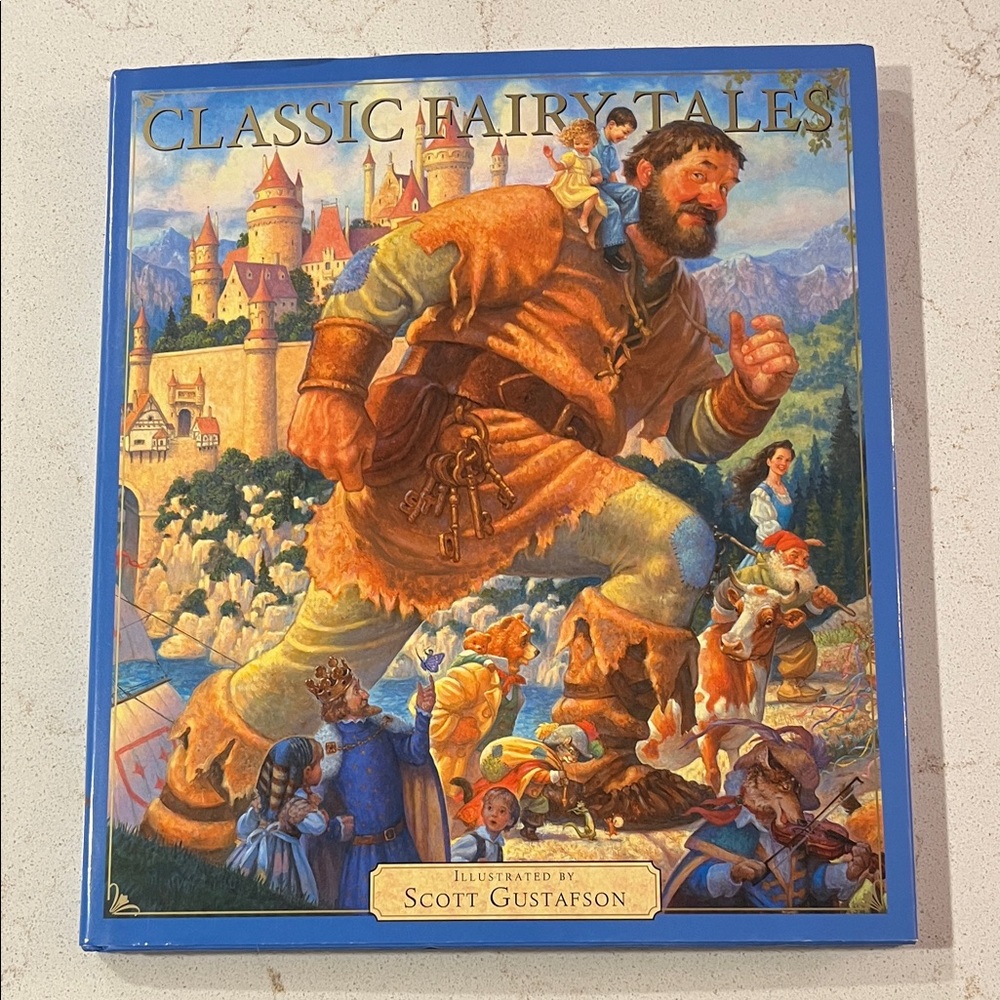 Classic Fairy Tales Book with Vibrant Blue Cover